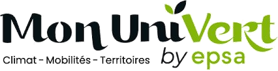 Logo Mon Univert by epsa  solutions innovantes en transition écologique, climat et patrimoine durable.